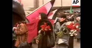 Chechnya - Funeral of Zviad Gamsakhurdia