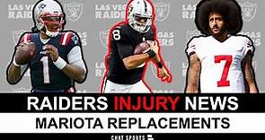 Marcus Mariota Replacements Feat. Cam Newton + Raiders Injury News & Raiders Rumors On Kaepernick