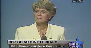 Representative Geraldine Ferraro 1984 Acceptance Speech