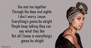 No One - Alicia Keys (Lyrics)