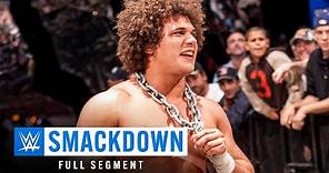 FULL SEGMENT — Carlito debuts and challenges John Cena for the U.S. Title: SmackDown, Oct. 7, 2004