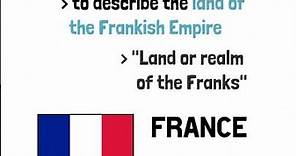 ❓🇫🇷 How Did FRANCE Get Its Name?