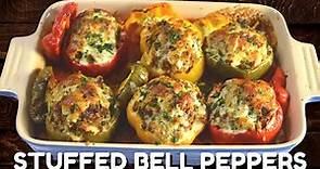 How to Make Stuffed Bell Peppers with Beef & Rice | Easy Classic Recipe