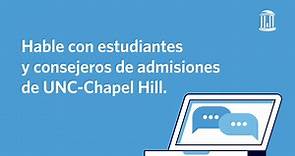 La Universidad de Carolina del Norte de Chapel Hill te invita.