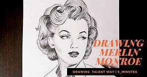 How to Draw a merilyn monroe beautiful and step by step || easy draw merilyn monroe with pencil
