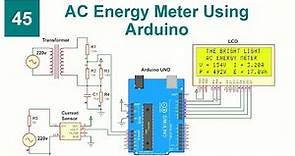 AC Energy Meter Using Arduino With Code and Circuit || Proteus Simulation