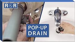 How to Install a Pop-Up Drain in a Bathroom Sink | Repair and Replace