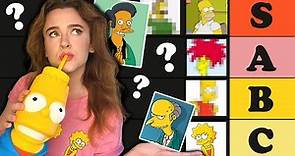 The Simpsons Tier List: Ranking ALL 124 Characters!