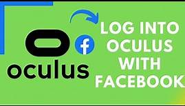 How to Login OCULUS with Facebook Account | Log into Oculus Quest 2