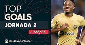 Todos los goles de la jornada 2 de LaLiga Santander 2022/2023