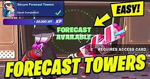 How to EASILY Secure Forecast Towers - Fortnite Snapshot Quest