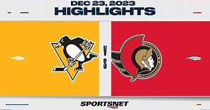 NHL Highlights | Penguins vs. Senators - December 23, 2023