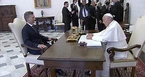 El Papa Francisco y Macri en un encuentro muy formal