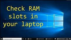 How to check RAM slots in laptop without opening (2022)
