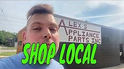 Shop local (for appliance parts)