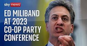 Ed Miliband speaks at 2023 Co-operative Party Conference