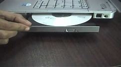 How to eject a stuck CD/DVD from Laptop's DVD drive
