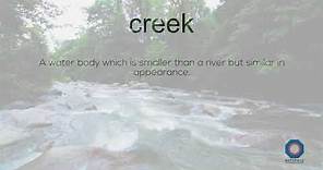 Meaning of Creek