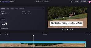 How to speed up or slow down video online | Clipchamp Blog