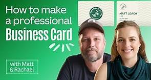 Make a Lasting Impression: Learn How to Design a Professional Business Card with Canva