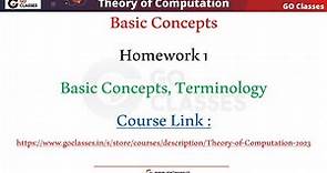 Theory of Computation: Homework 1 Solution Part 4 | Peter Linz Exercise 1.2 | GoClasses | Deepak Sir