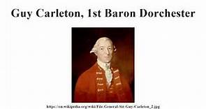 Guy Carleton, 1st Baron Dorchester