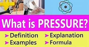What is Pressure in Physics with Examples & Formula | Physics Terminology Explained | SimplyInfo