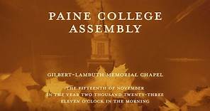 Paine College | 11/15/2023 Assembly