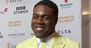 Sam Richardson ('Ted Lasso') exclusive BAFTA Tea Party red carpet interview in Beverly Hills
