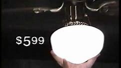 Vintage Menards Lighting & Ceiling Fan Commercial circa 1989