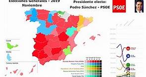 Todas las Elecciones Generales de España (1977-2019)