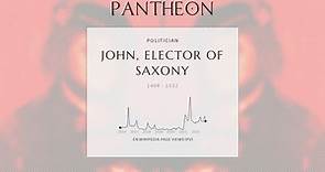 John, Elector of Saxony Biography - Elector of Saxony from 1525 to 1532