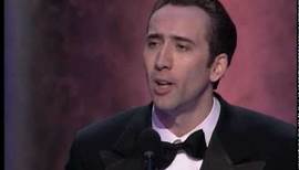 Nicolas Cage winning Best Actor