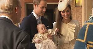 Prince George christening: Duke and Duchess of Cambridge arrive with Prince George