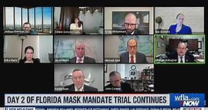 Day 2 of Florida mask mandate lawsuit trial