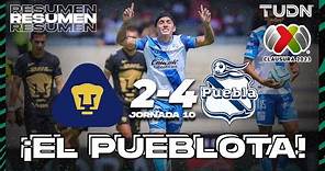 Resumen y goles | Pumas 2-4 Puebla | CL2023 - Liga Mx J10 | TUDN