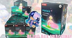 OPENING 9 POP MART PUCKY BLIND BOXES! Pucky Sleeping Forest Full Set Unboxing | MMM