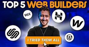 Best Website Builders 2023 (Top 5 for Beginners)