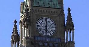 Ottawa, Ontario, Canada - Parliament Hill - Peace Tower Rings HD (2015)