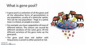 What is gene pool. Lesson 16: Genetic Resources and Conservation