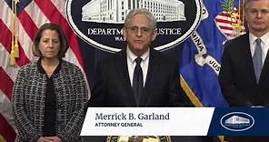 Attorney General Garland Delivers a Statement Following the Jury Verdict in the Proud Boys Trial