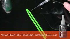 Fill n Finish Black Scratch Repair || Gluboost