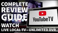 YouTube TV Review Live Guide and Local Channels - YouTube TV Channel Lineup and DVR Features