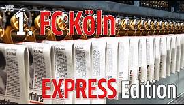 1. FC Köln EXPRESS Edition: Historische Titelseiten in einer Zeitung