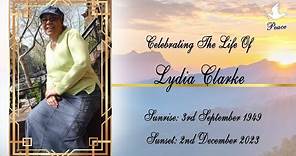 Funeral Tribute Service Of Lydia Clarke