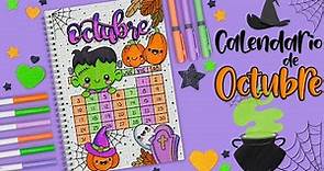 Cómo hacer tu CALENDARIO de OCTUBRE - BULLET JOURNAL