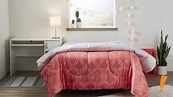 Big Lots - The comforter reverses to a gray and white...