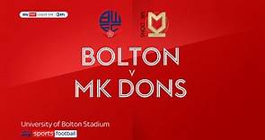 Bolton 3-3 MK Dons: Alex Baptiste earns late point for Trotters