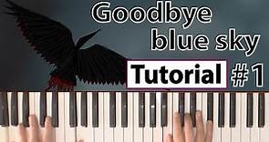 Como tocar "Goodbye blue sky"(Pink Floyd) - Parte 1/2 - Piano tutorial y partitura