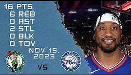 Robert Covington player Highlights 76ERS vs CELTICS NBA Regular season game 15-11-2023
